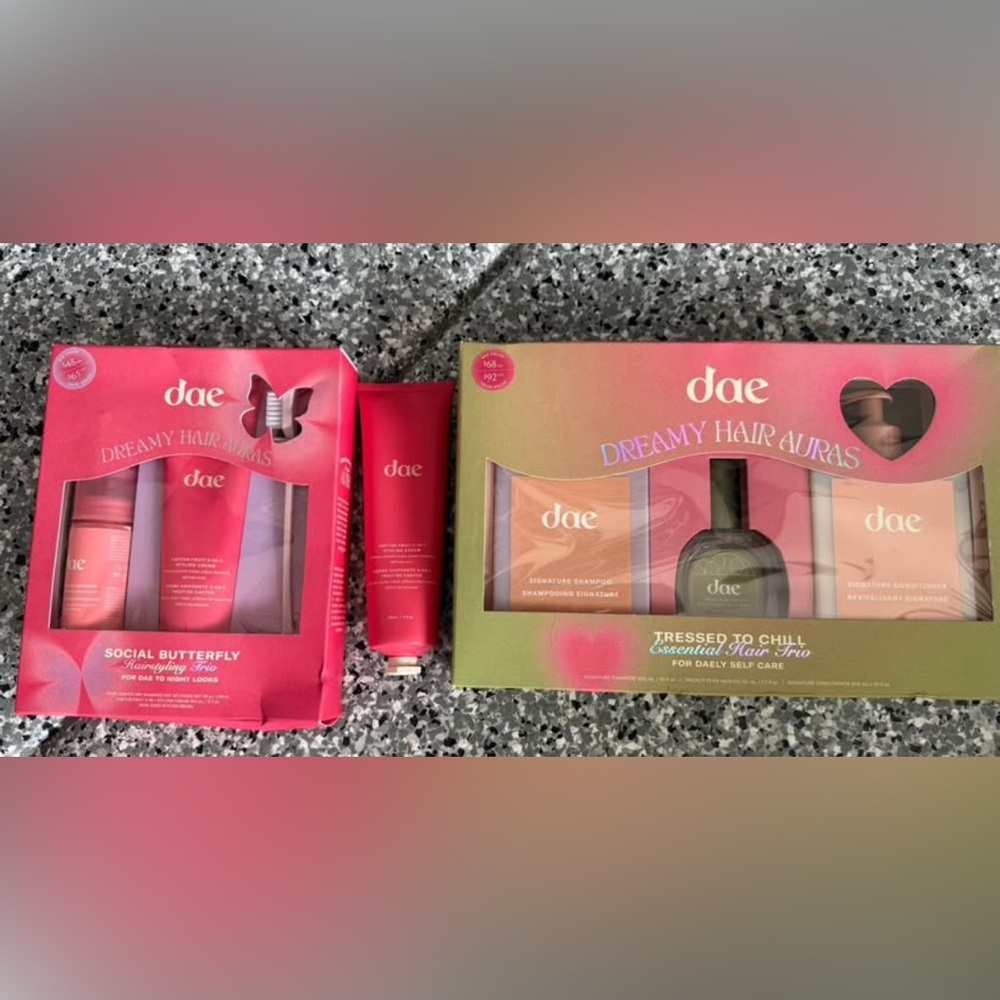 Dae Dreamy Hair Set Shampoo Conditioner Styling Cream Oil Dry Brush Fairy Duster